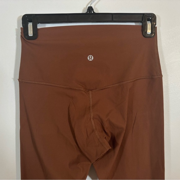 Lululemon Wunder Train Ribbed High Rise Tight 25” Brown Size 6 - Picture 5 of 13